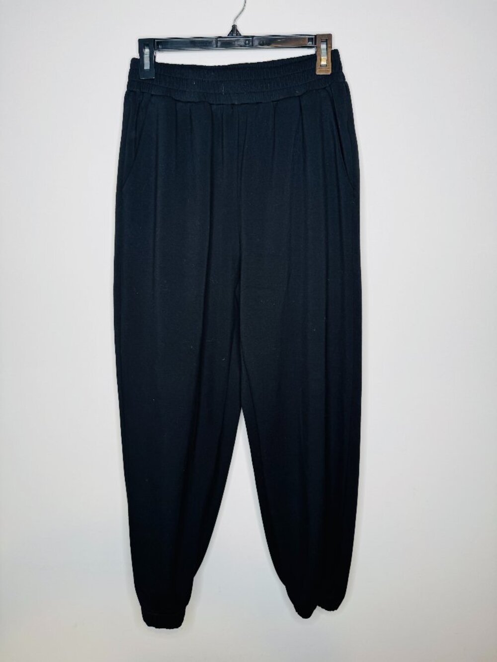 P. Cill Butter Modal Black Joggers Womens M Two Pockets Super Soft Modal Blend P